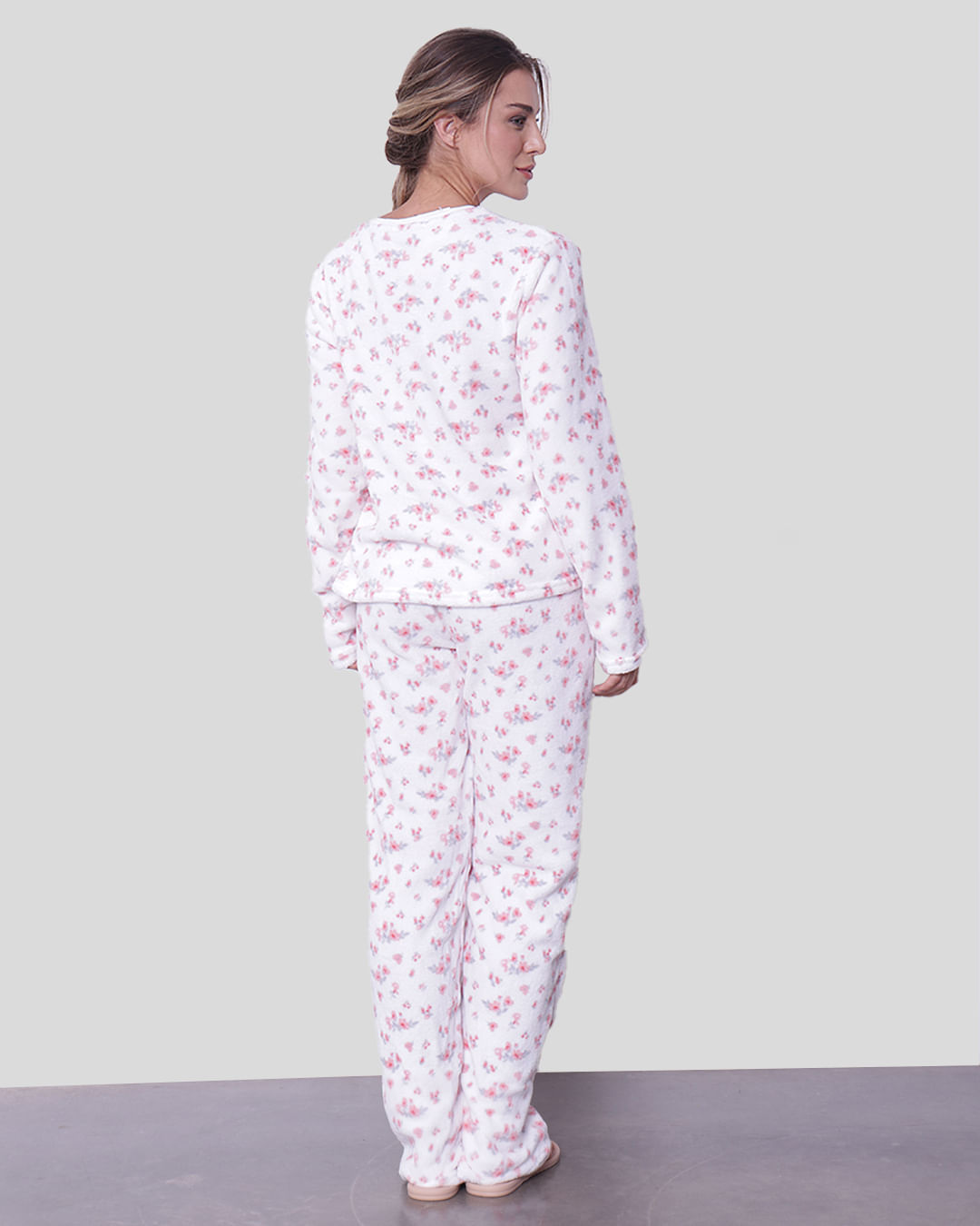 Pijama-Soft-Lonfo-Decv-Floral---Off-White-Floral
