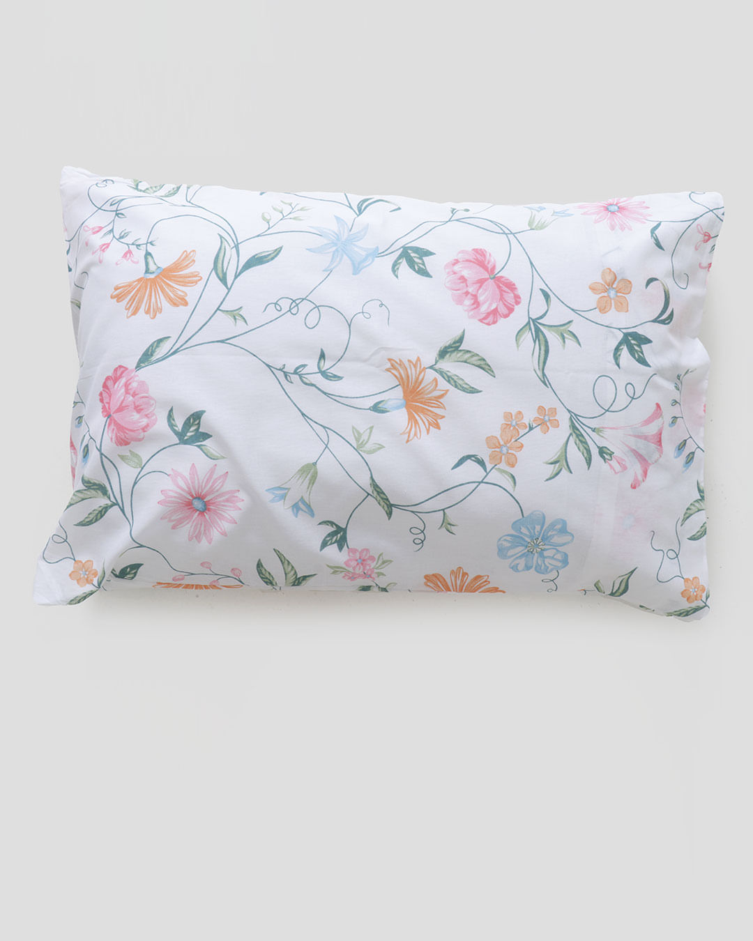 Jg-Cama-Ks-Estamp-Sort-Algo-4-Pc---Verde-Floral