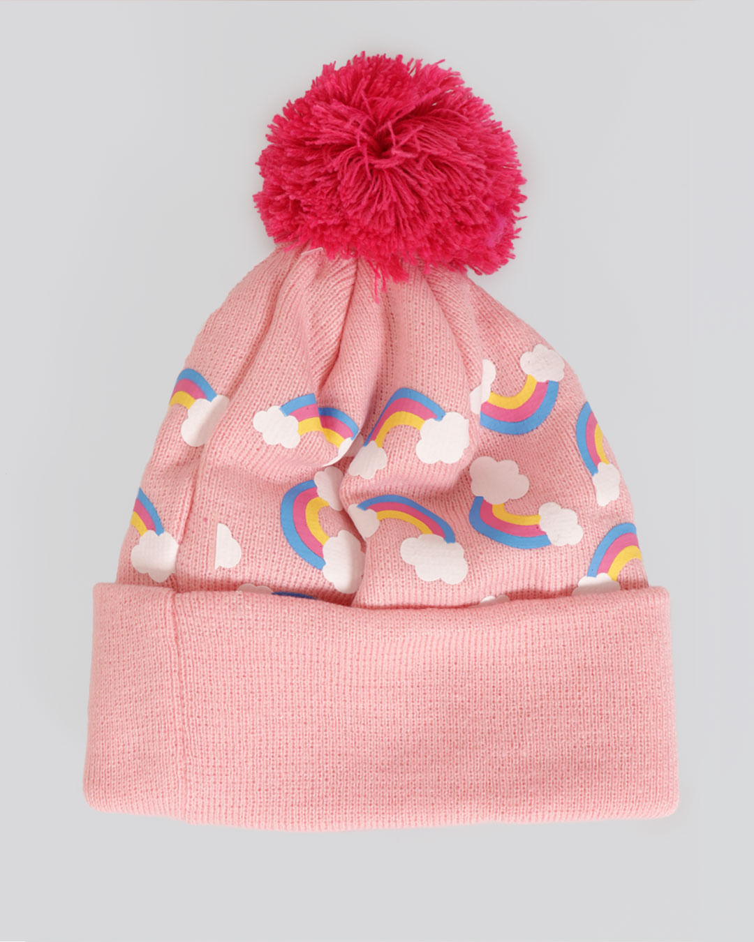 Gorro-Actor30-Arco-Iris-Pompom-Inf---Rosa-Medio
