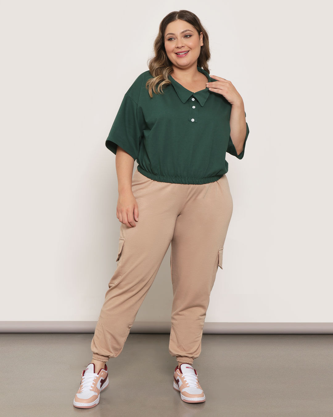 Blusa-5291103t-Polo-Mc-Barra-Elastico---Verde-Escuro