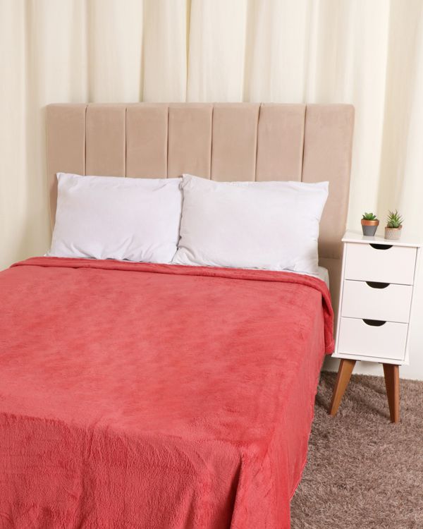 Manta Casal Fleece UltraSoft Arte & Cazza Rosa Queimado UN