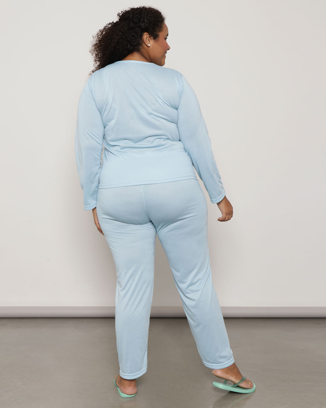 Cp-Pijama-Longo-Tg-Liso-Csilk-Decv7013---Azul-Claro