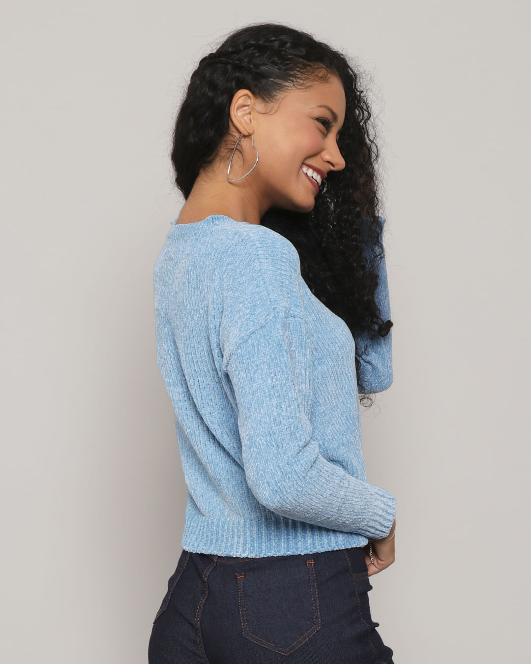 Tricot-Chenille-Schjf-803s-Azul---Azul-Outros