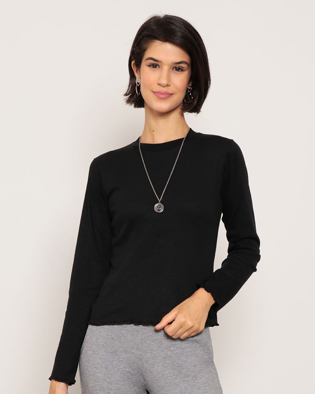 Blusa-4818-Ml-Canelada-Fru-Fru---Preto