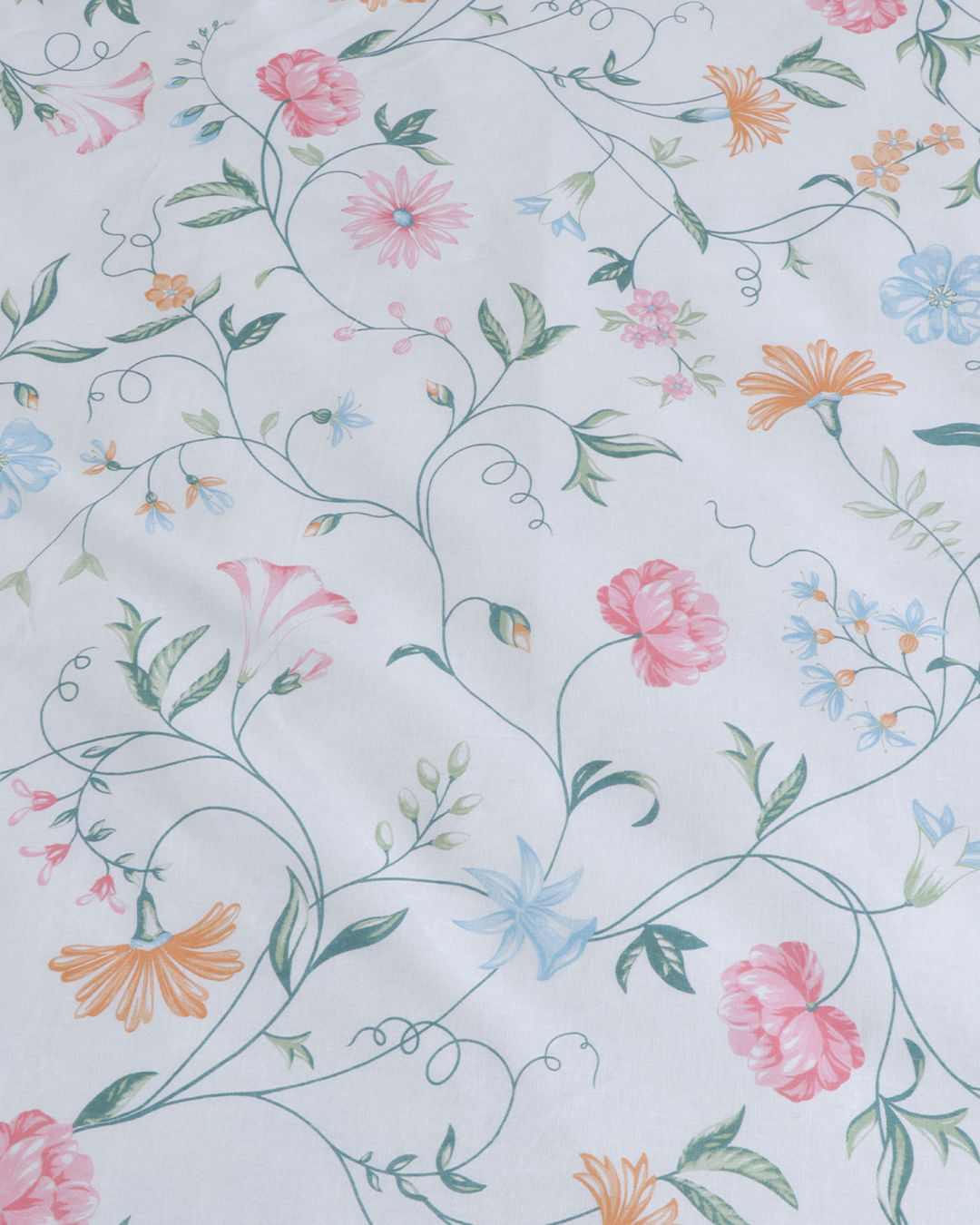 Jg-Cama-Cs-Estamp-Sort-Algo-4-Pc---Verde-Floral