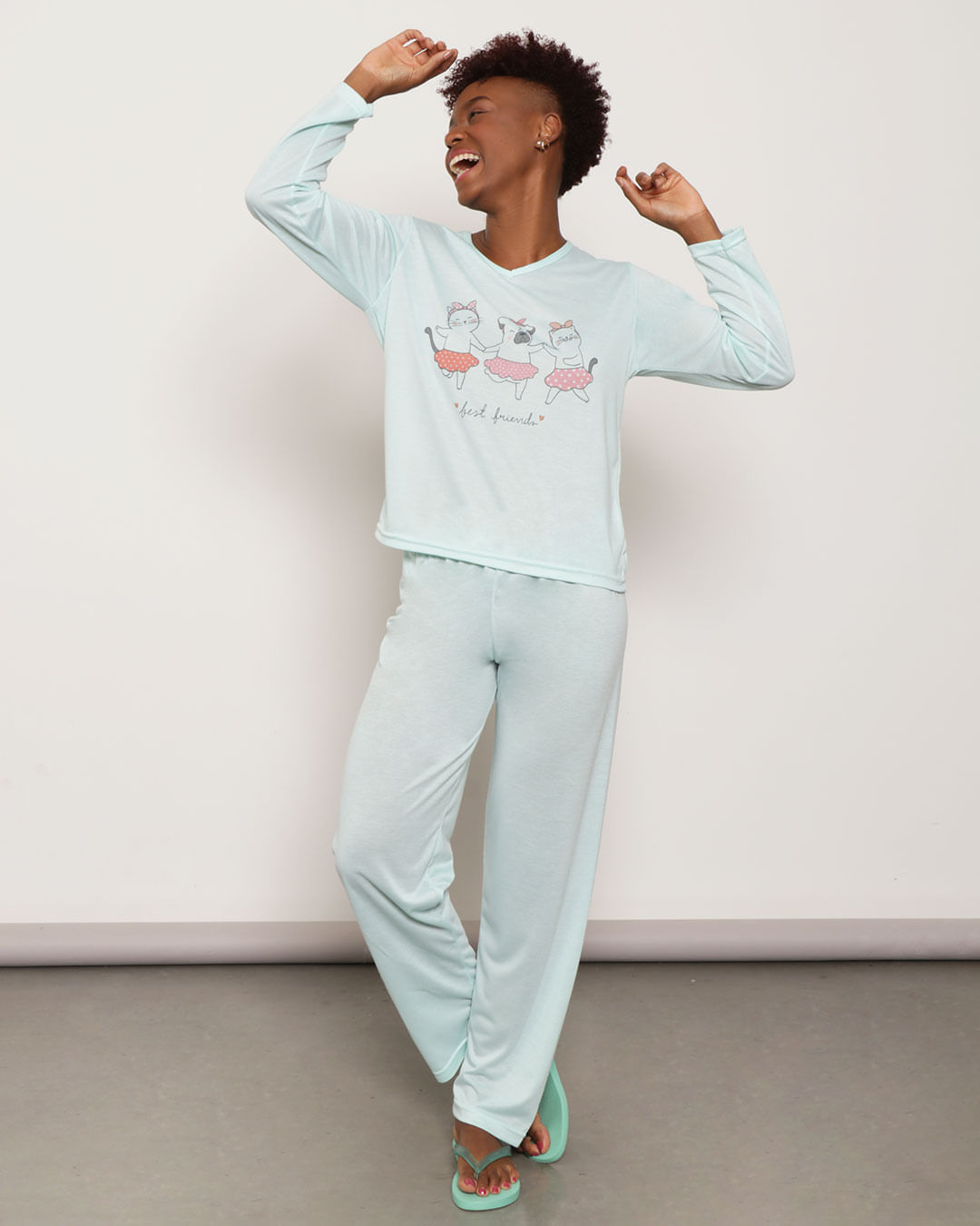Pijama-Longo-Liso-Csilk-Decv7003---Verde-Claro