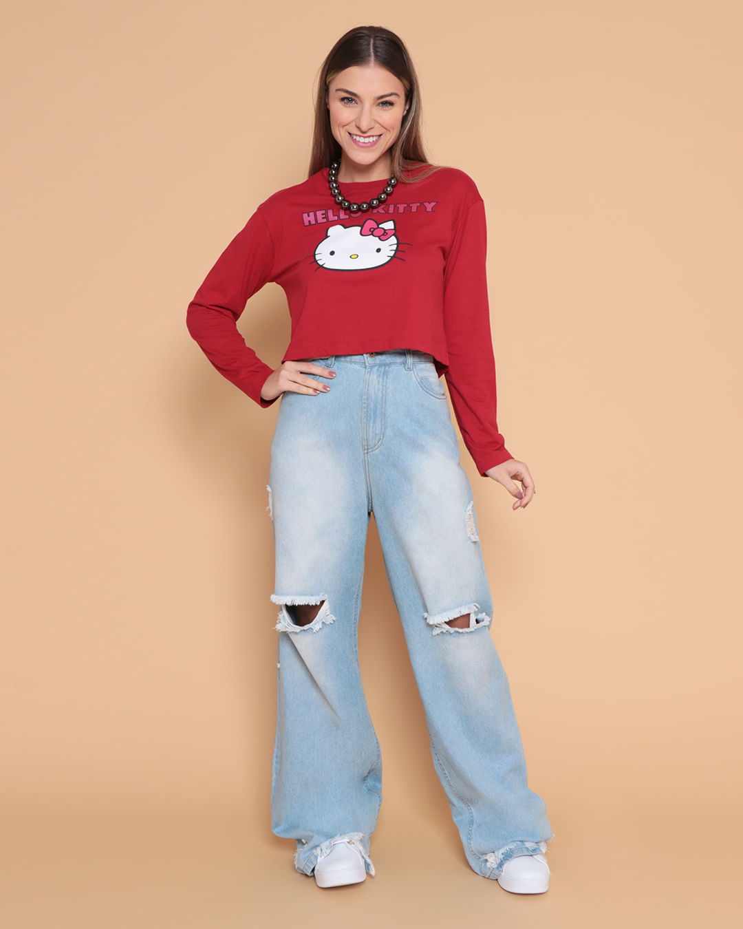 Cropped-Ml-Hello-Kitty-Torf323---Vermelho-Medio