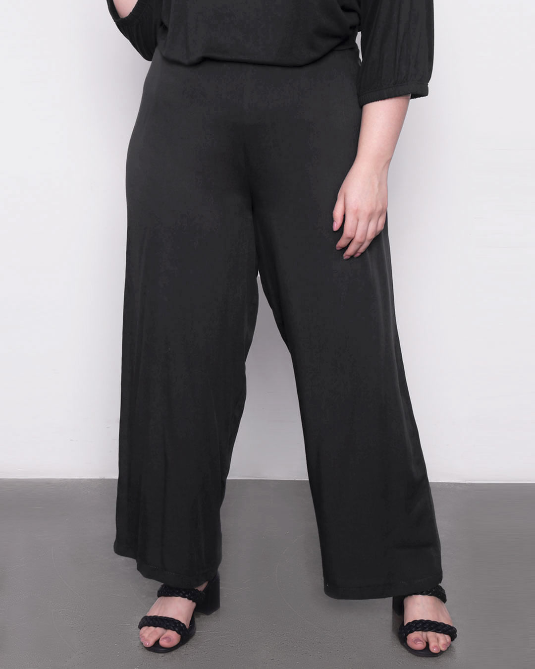 Calca-40574-Pantalona-Lisa-Cos-Elastico---Preto