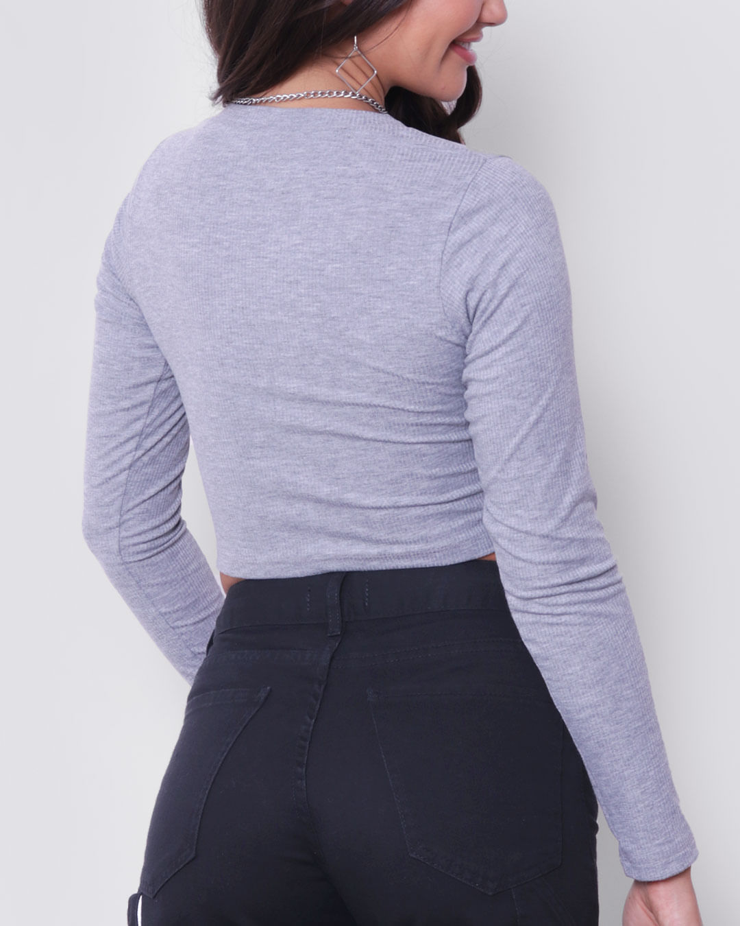 Blusa-Ml-Canelada-Gola-V-630501---Mescla-Claro
