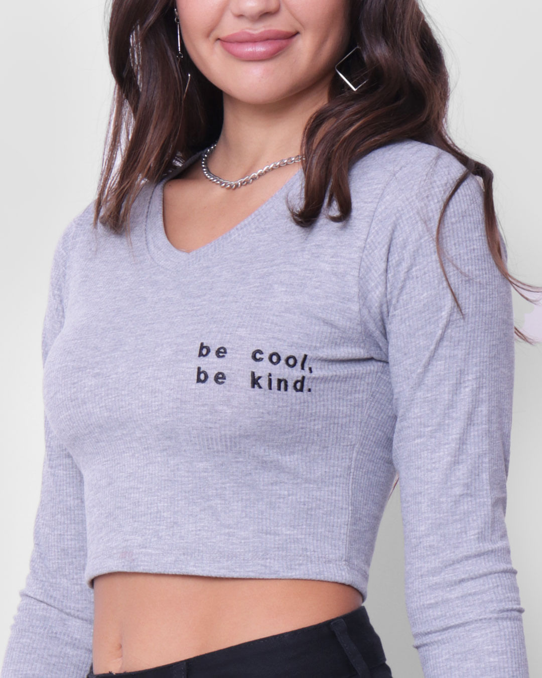 Blusa-Ml-Canelada-Gola-V-630501---Mescla-Claro