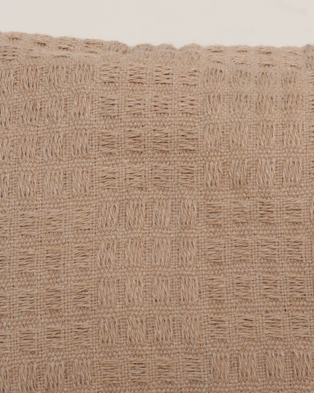 Almofada-Escocia-40x40-Rafia---Bege-Escuro