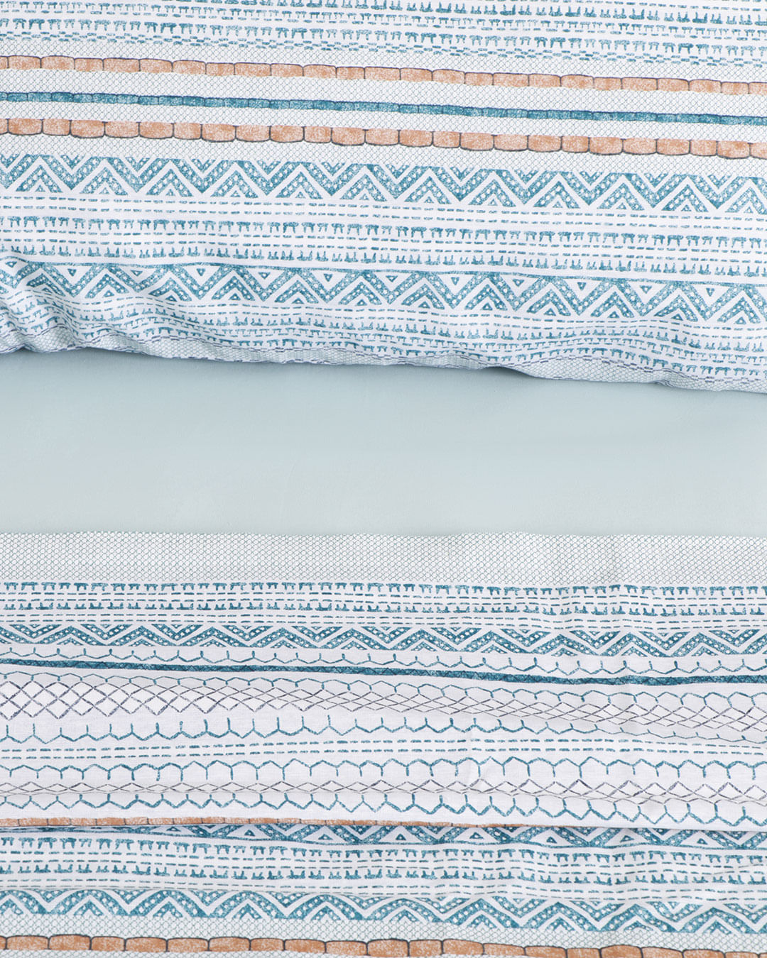 Jg-Cama-Ks-Estamp-Sort-Algo-4-Pc---Verde-Geometrico