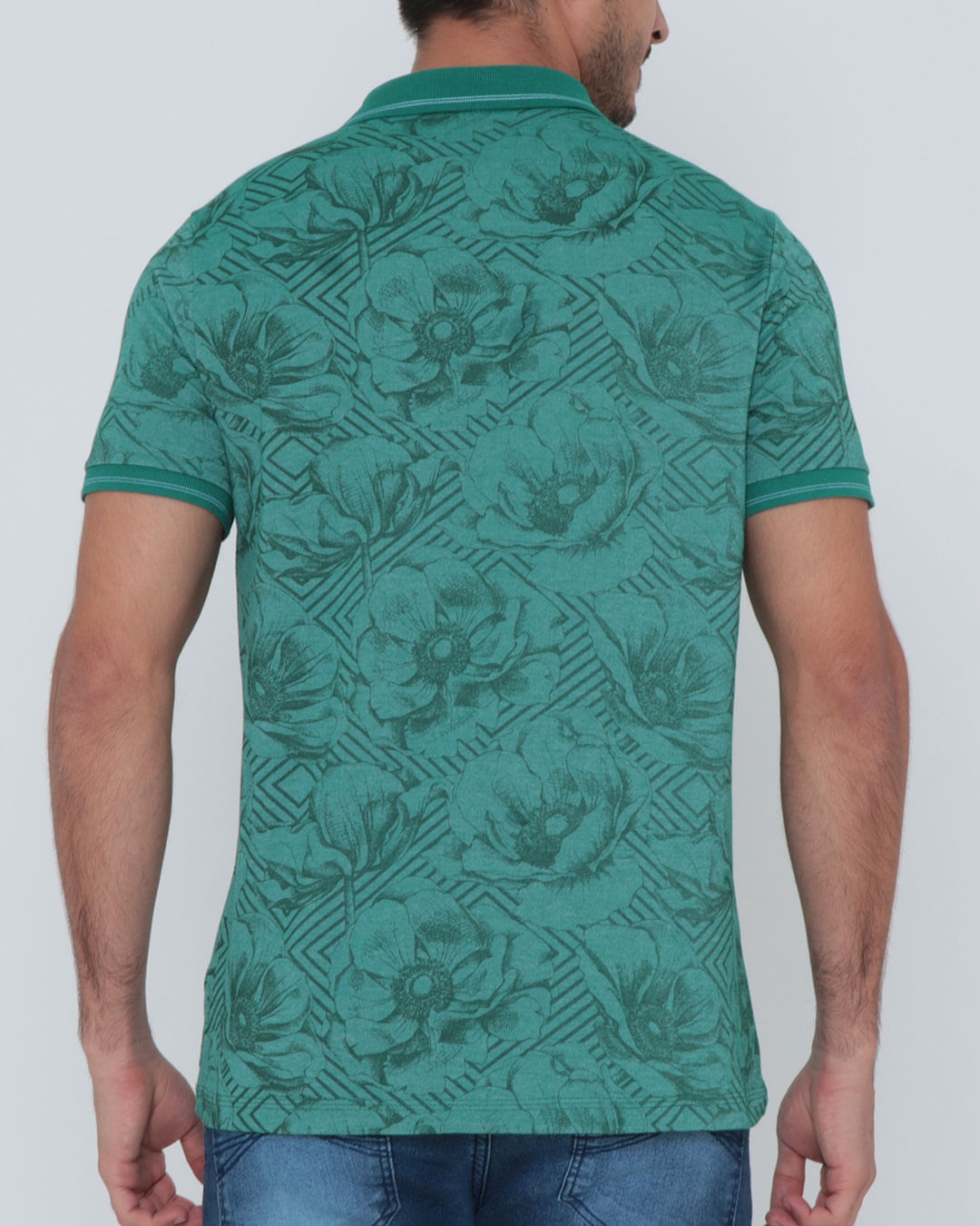 Polo-1470255-Floral-Retilinea-Pgg---Verde-Medio