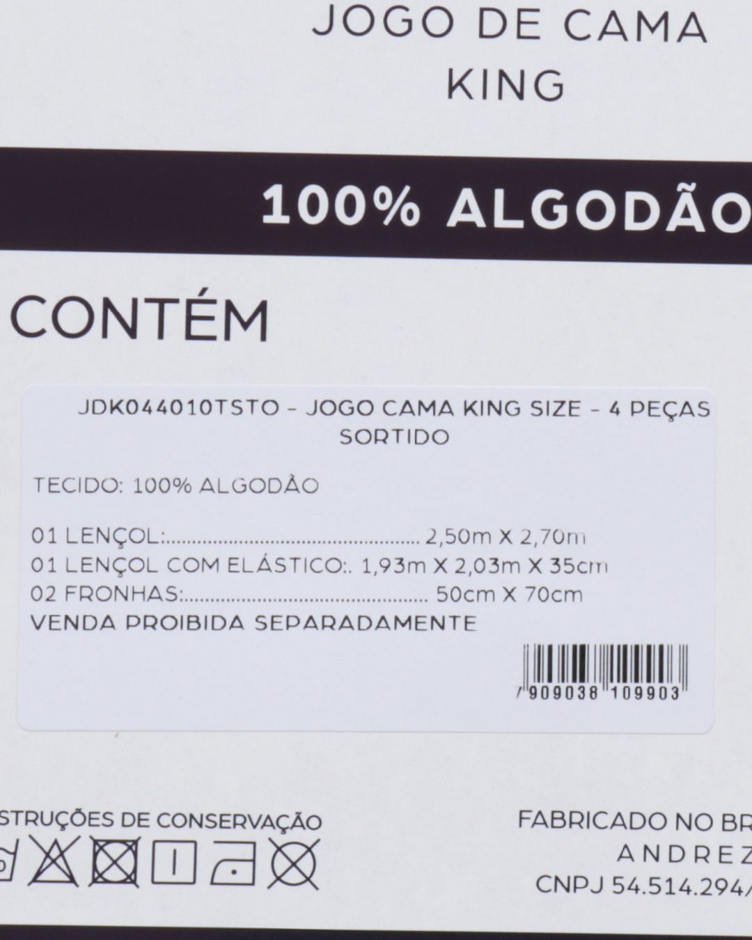 Jg-Cama-Ks-Estamp-Sort-Algo-4-Pc---Azul-Listrado