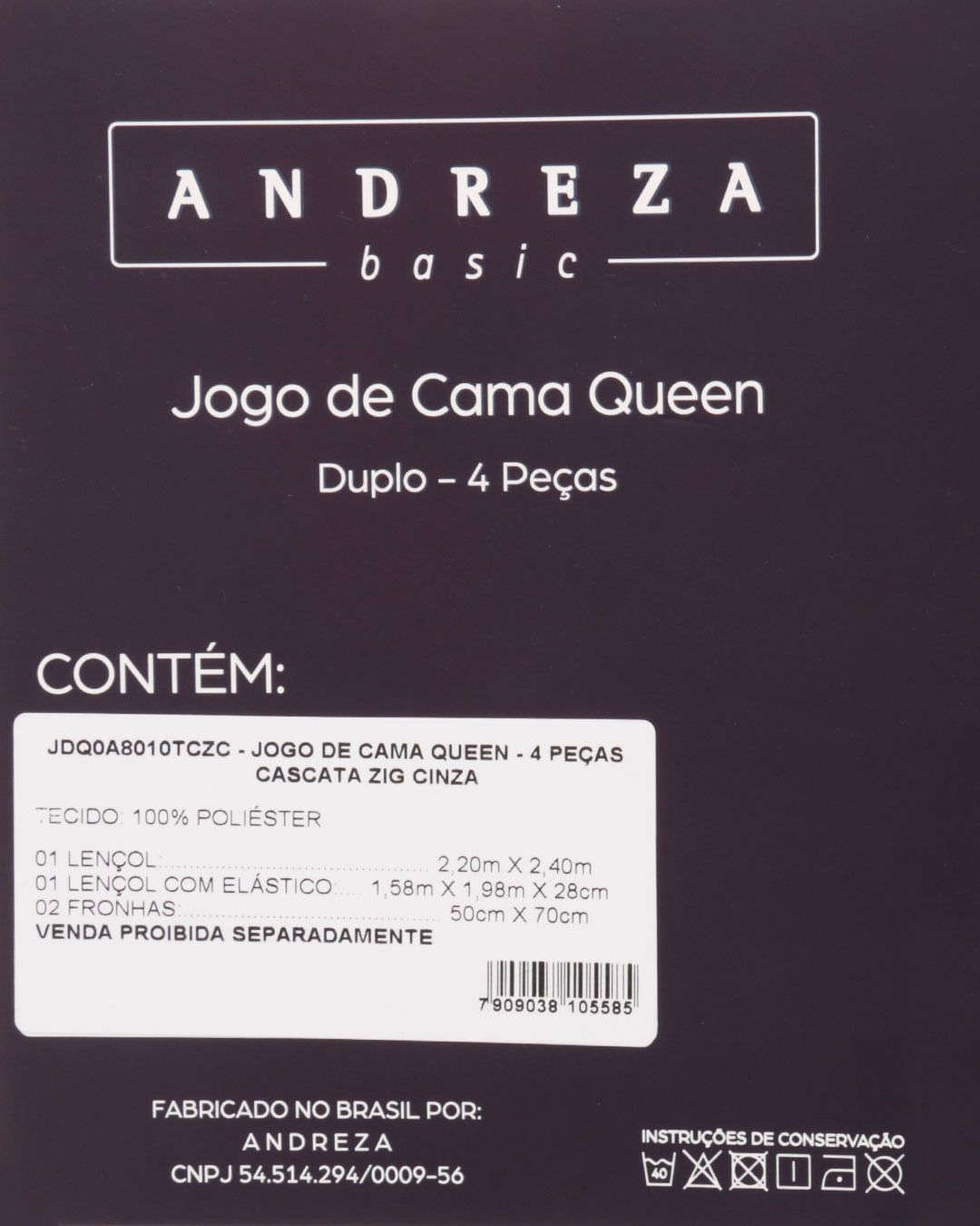 Jogo-De-Cama-Queen-Cascata-Zig-Cinza---4---Cinza-Geometrico