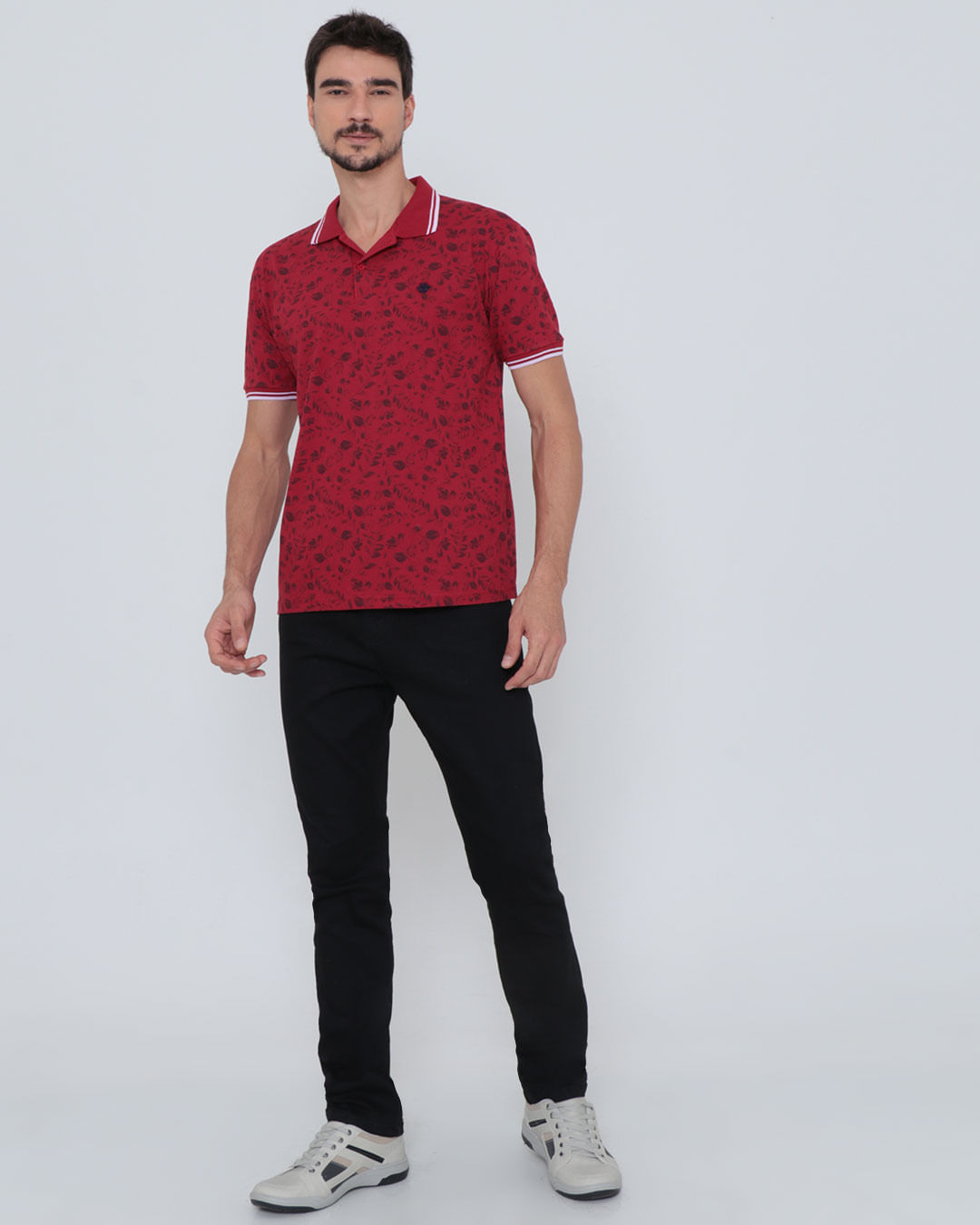 Polo-Ib10123-Floral-Vermelho-Pgg---Vermelho-Outros