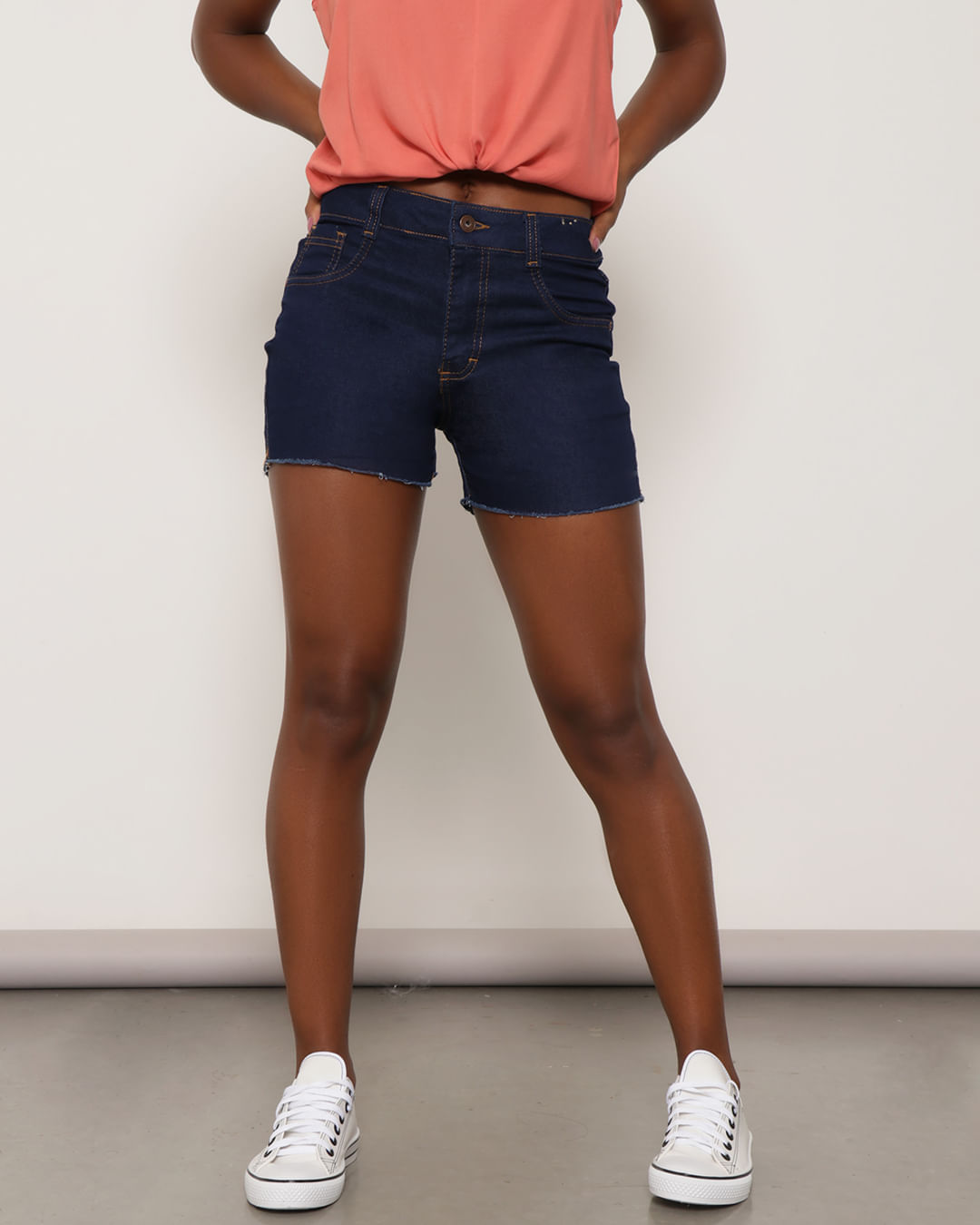 Shorts-501504-Jeans-Barrdesfiad-Femad---Blue-Jeans-Escuro