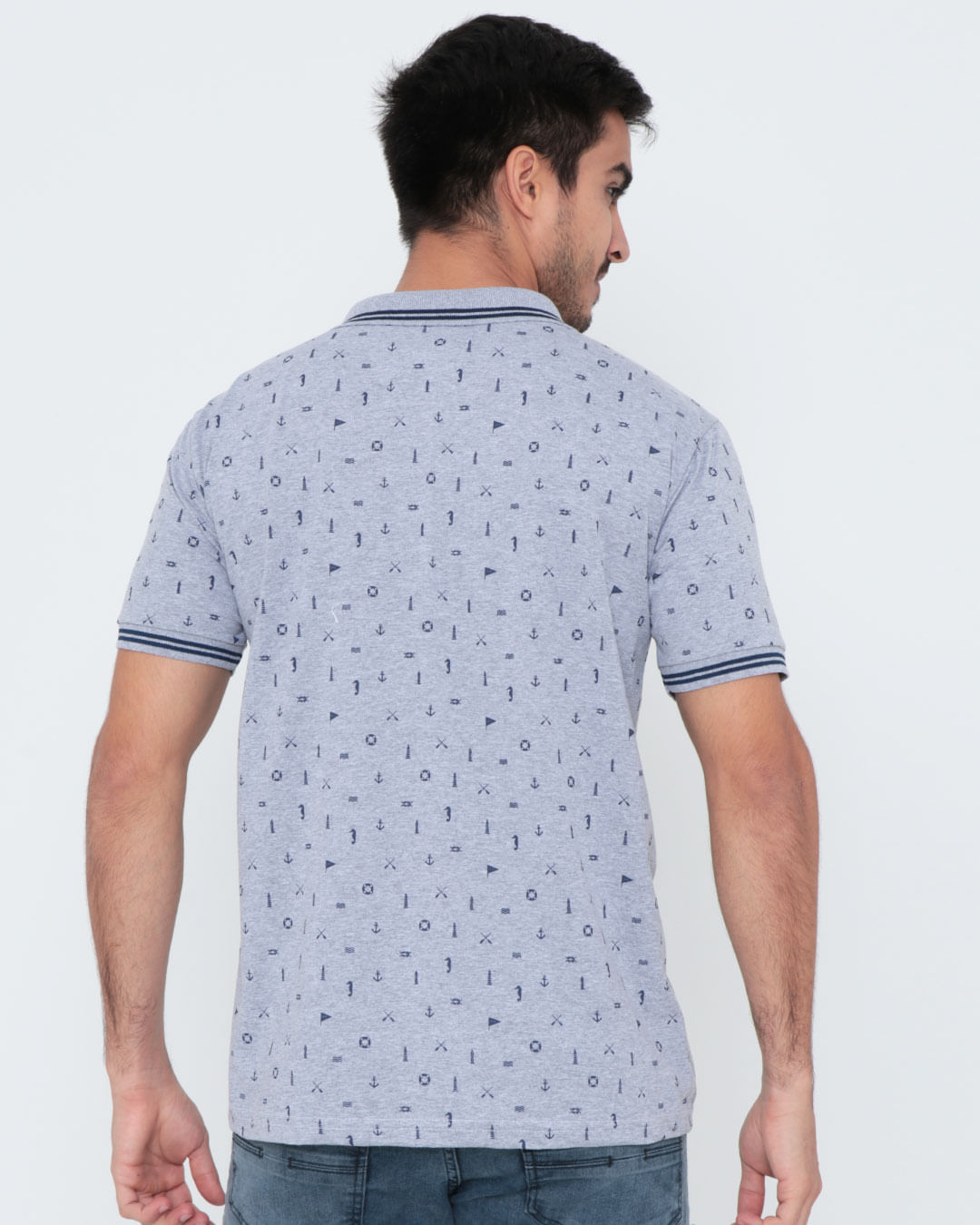 Polo-Ib10128-Listrprint-Cinza-Pgg---Cinza-Medio