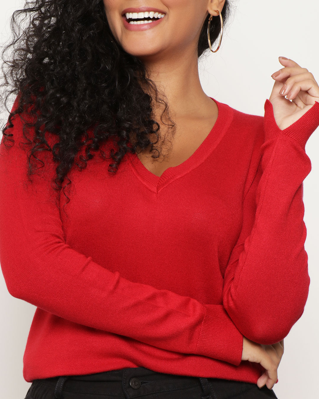 Blusa-Tricot-Tfy1000-Gola-V---Vermelho-Medio