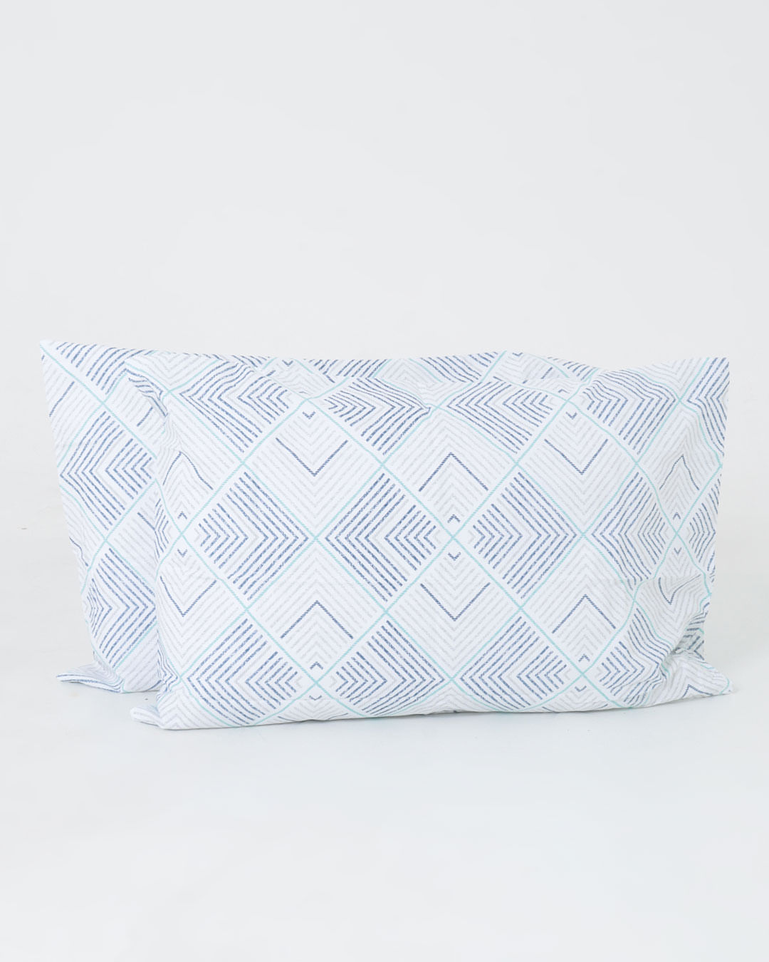 Jg-Cama-Prata-Queen-Philip-Turquesa---Azul-Geometrico