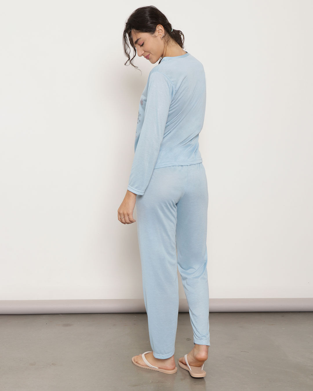 Pijama-Longo-Liso-Csilk-Careca7002---Azul-Claro