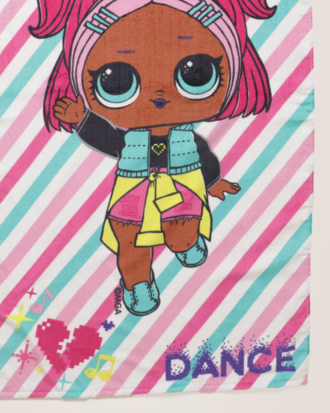 Toalha-Bh-Veludo-70x130-Lol-Dance---Rosa-Claro