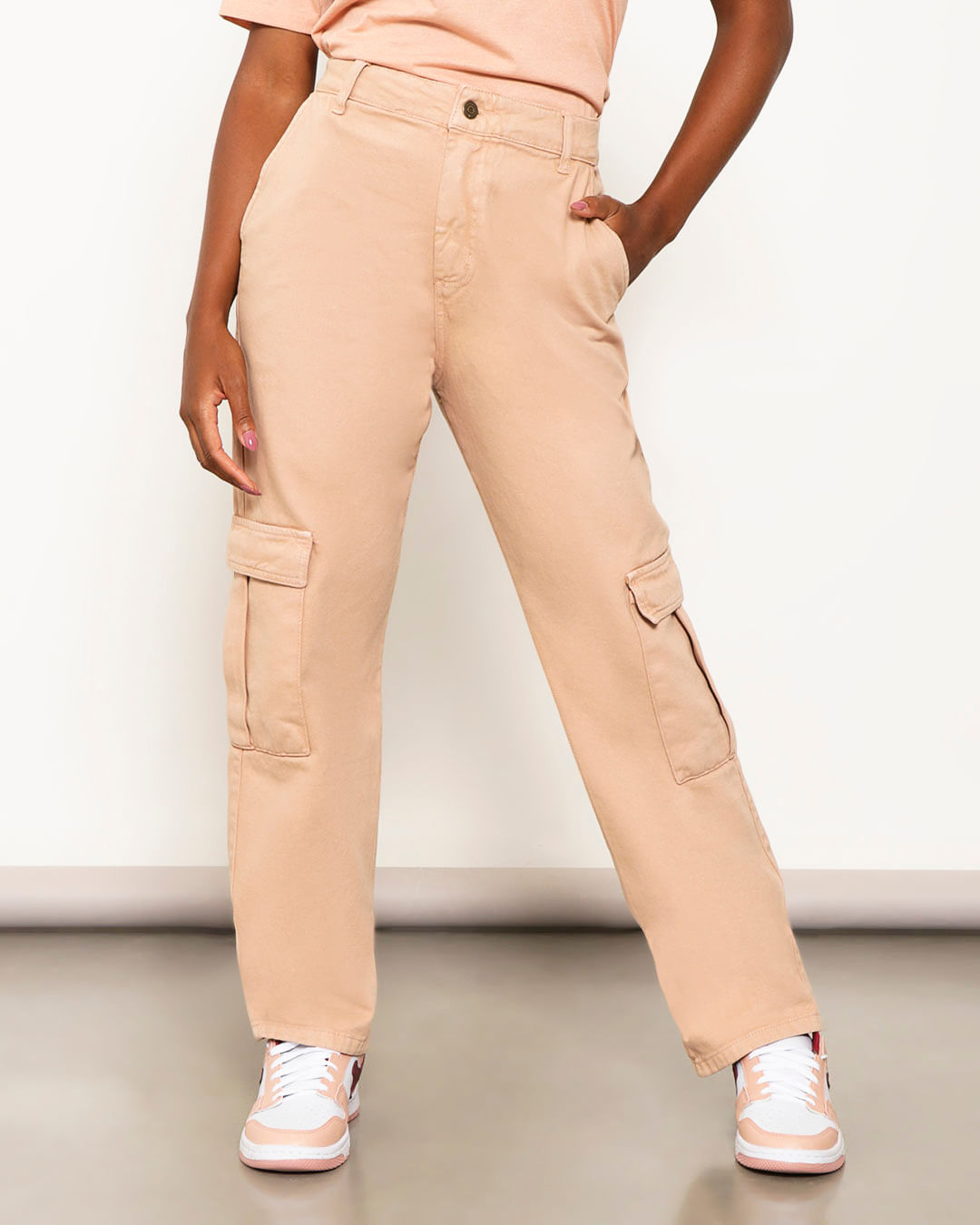 Calca-9826-Srj-Wide-Leg-Cargo---Marrom-Claro