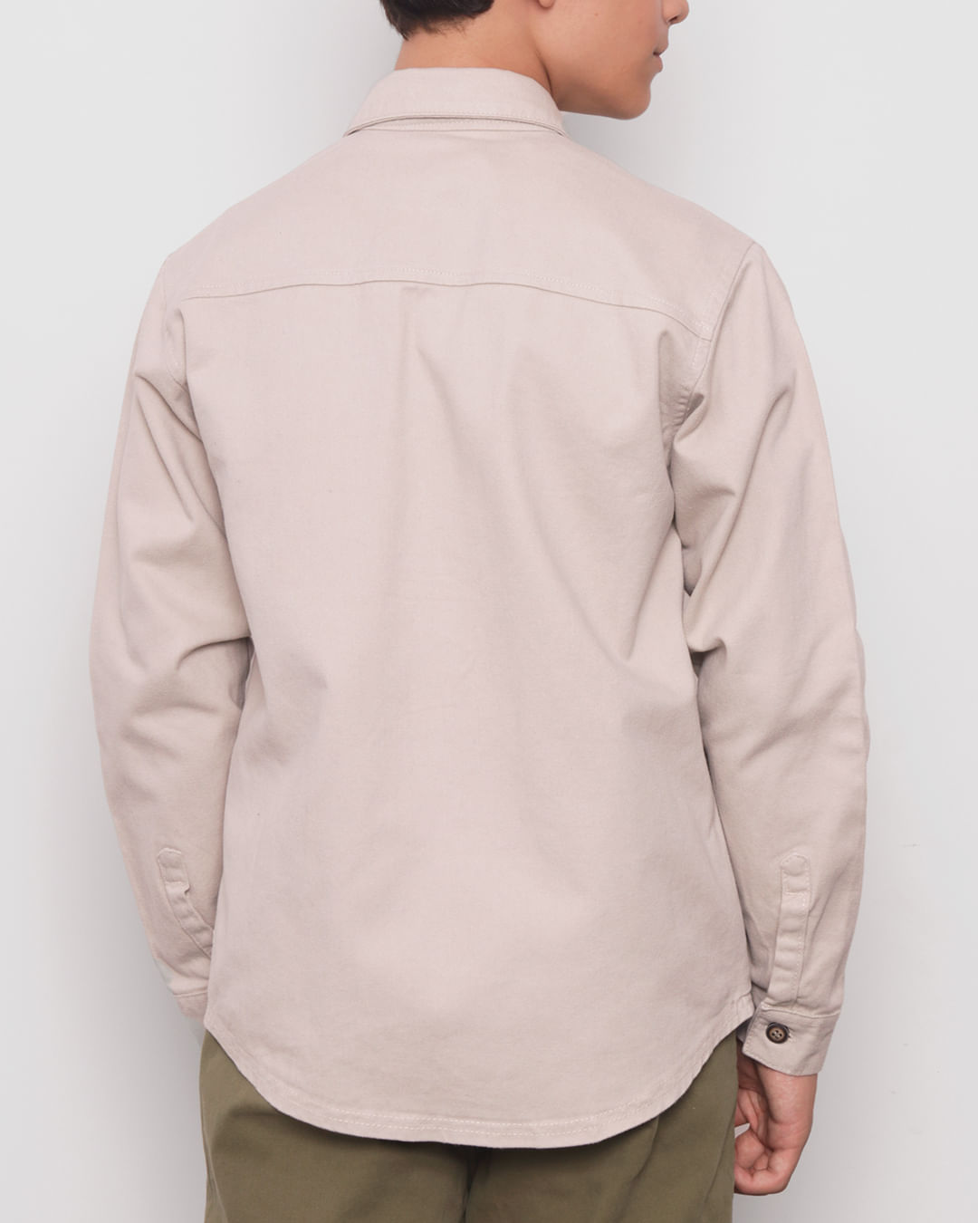 Camisa-Sarja-Ml-8543-Bege-M-1016---Bege-Claro