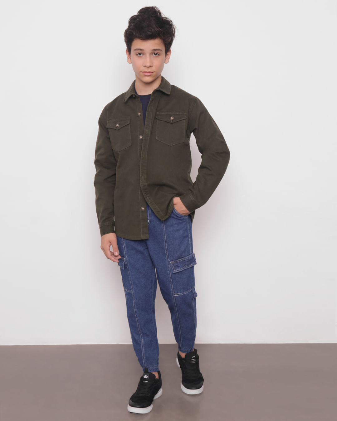 Camisa-Sarja-Ml-8543-Verde-M-1016---Verde-Escuro