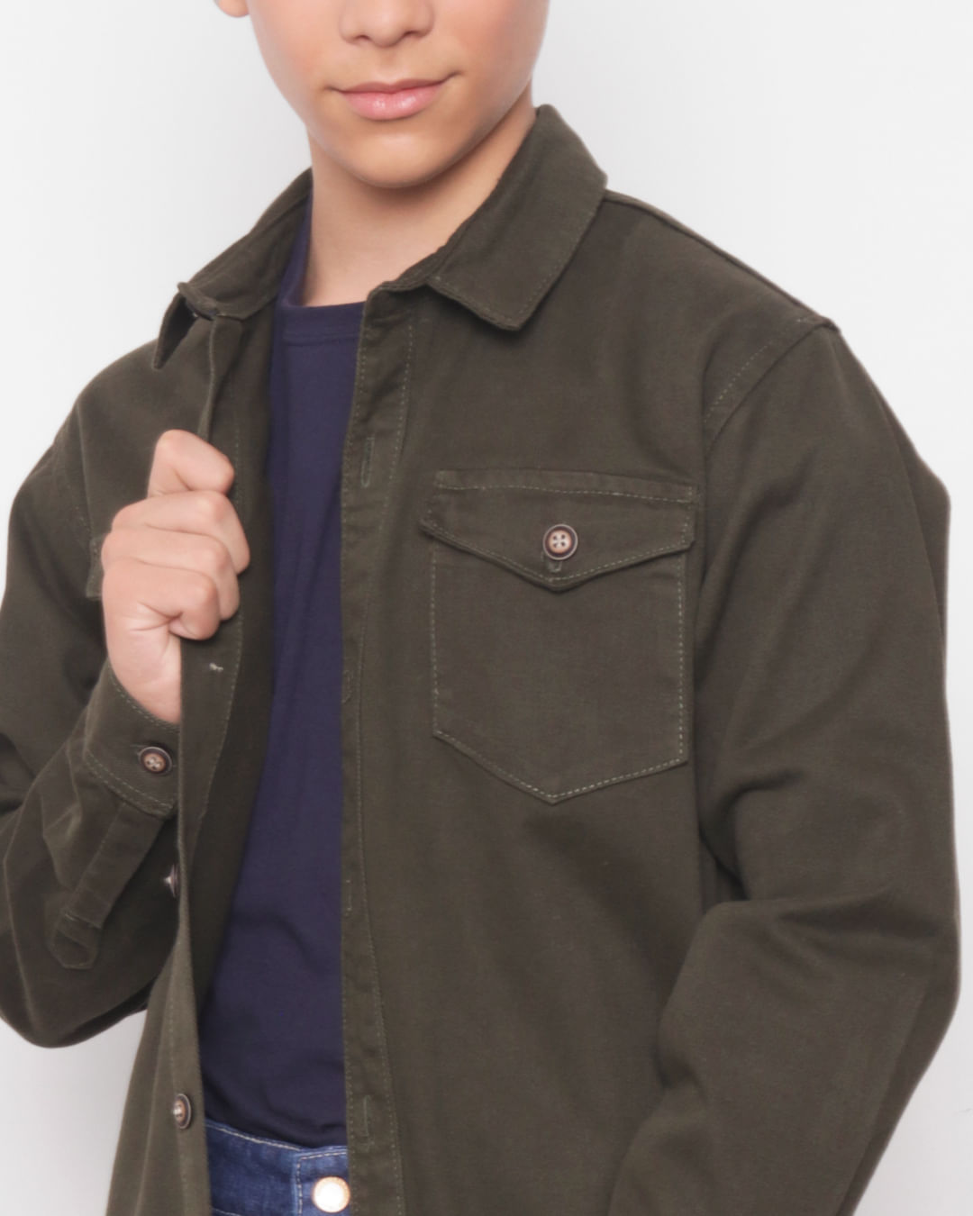 Camisa-Sarja-Ml-8543-Verde-M-1016---Verde-Escuro