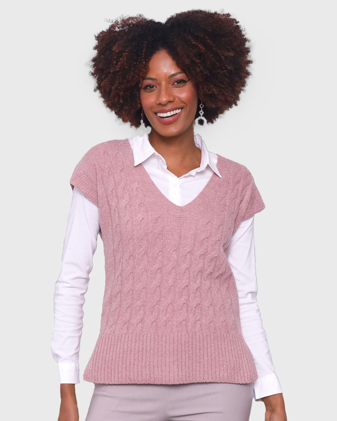 Colete-Tricot-5634-Gola-V---Bege-Medio