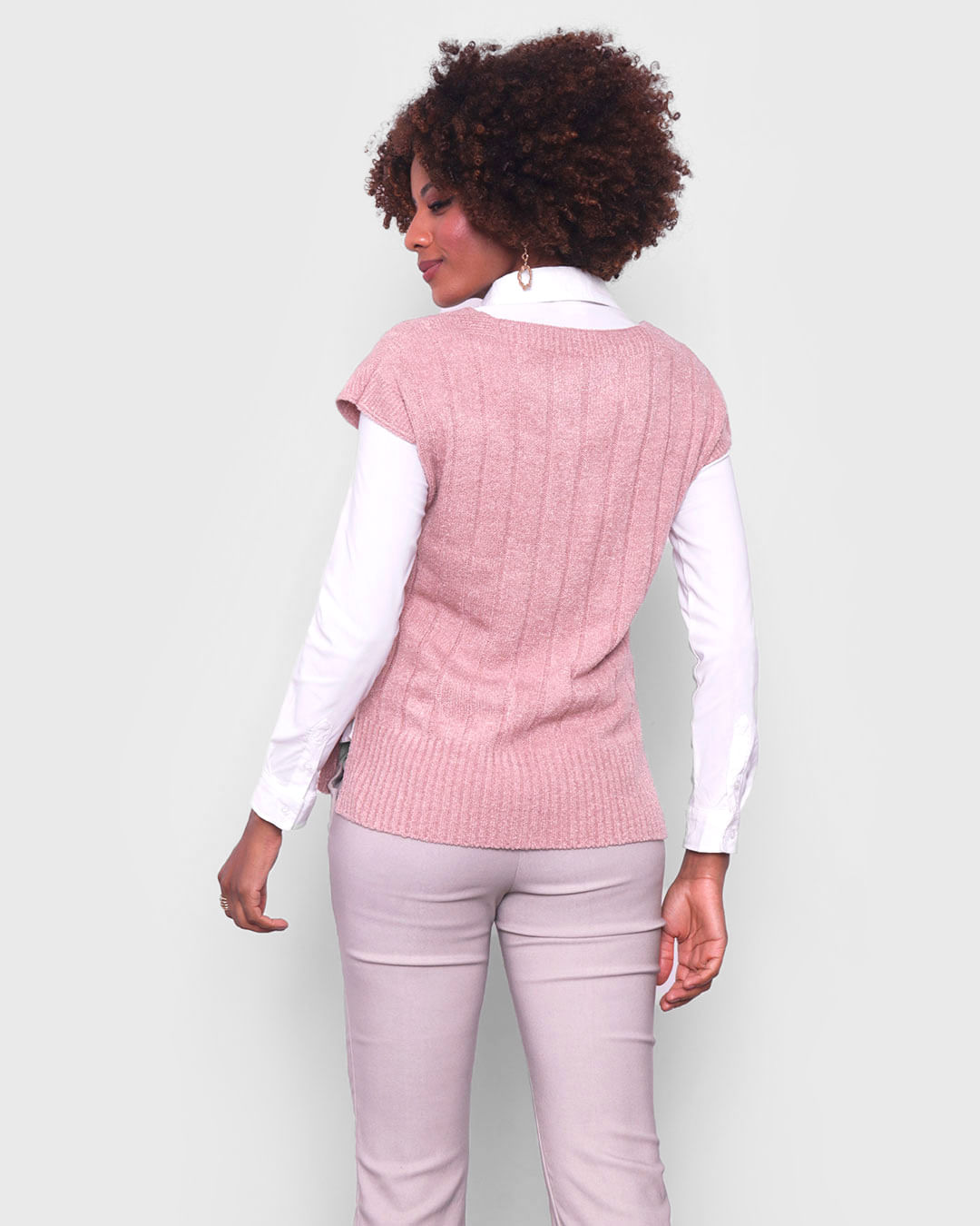 Colete-Tricot-5634-Gola-V---Bege-Medio