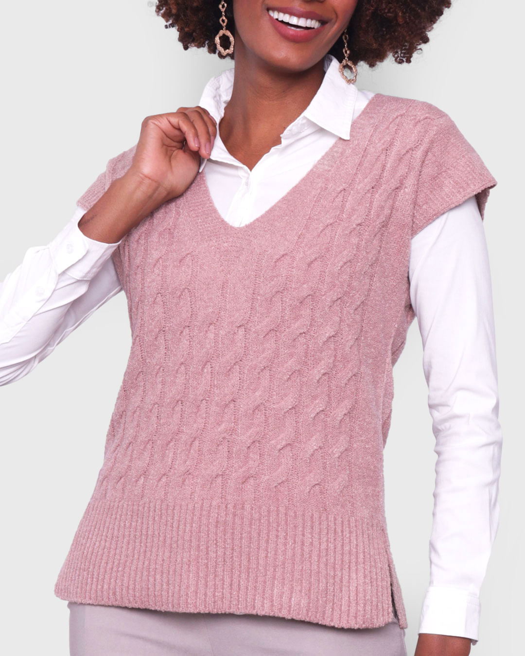 Colete-Tricot-5634-Gola-V---Bege-Medio
