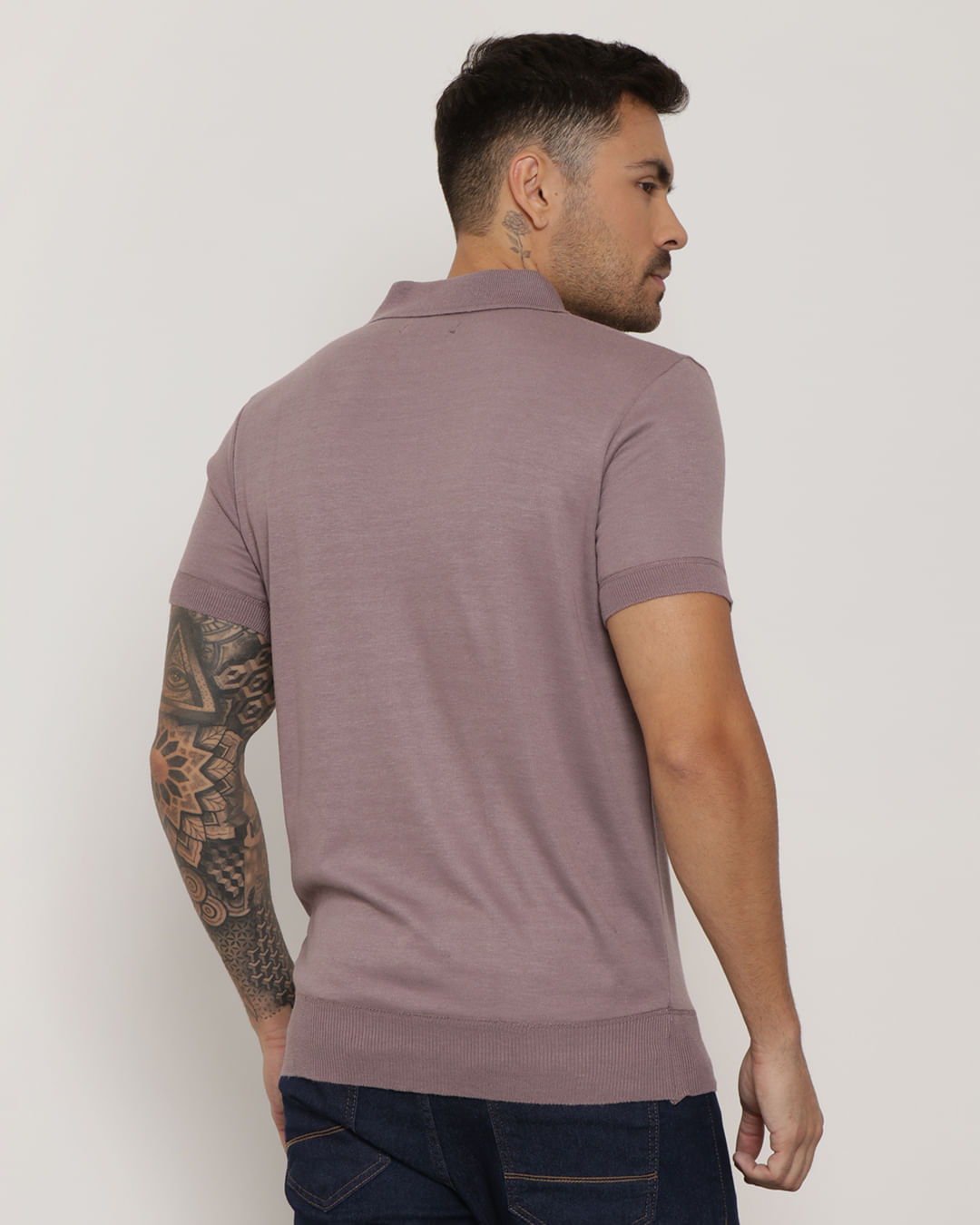Polo-Tricot-Half-Ac-2-Rose-Cl-Pgg---Rosa-Outros
