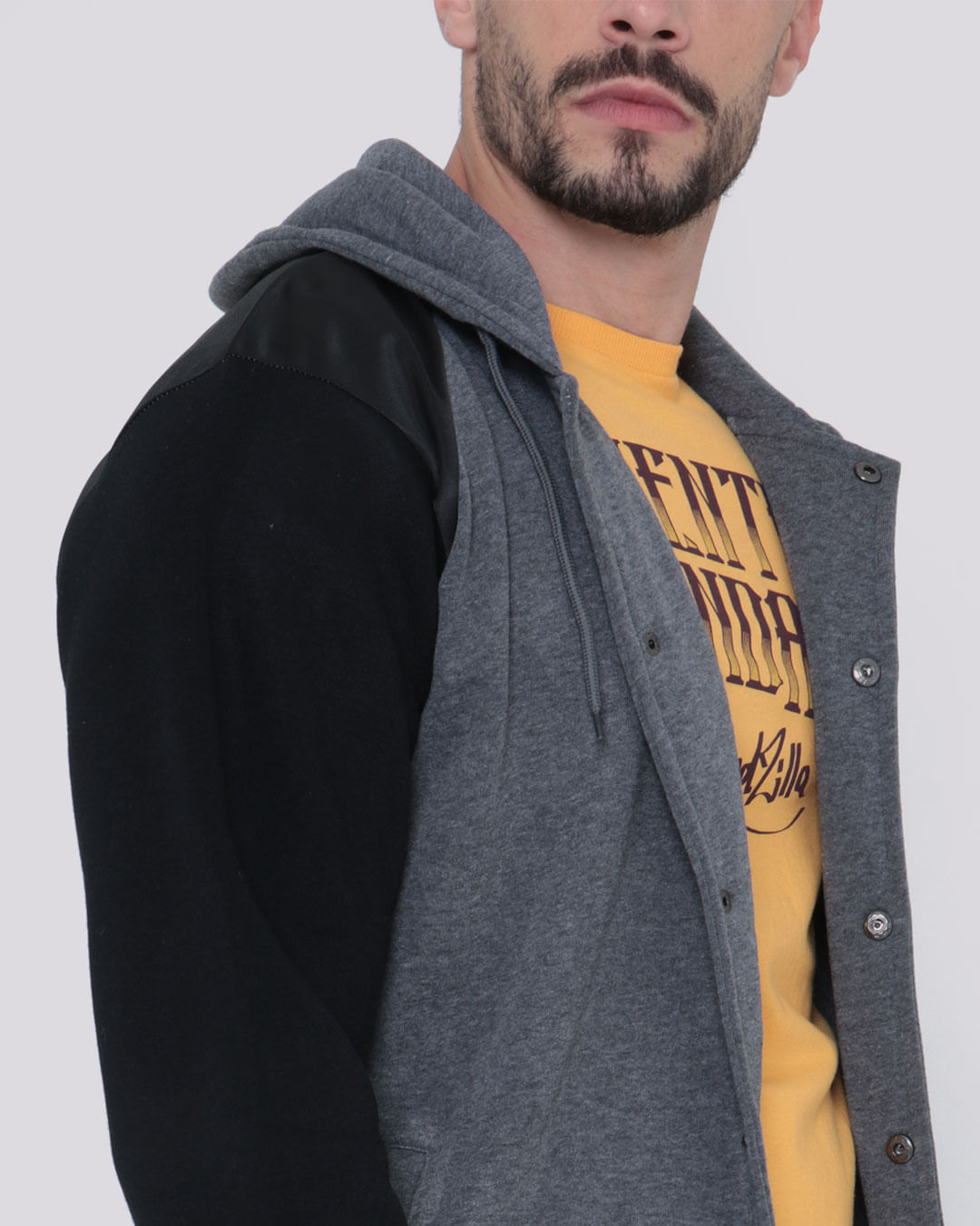 Moletom-Bh01-Bomber-Aberto---Cinza-Escuro