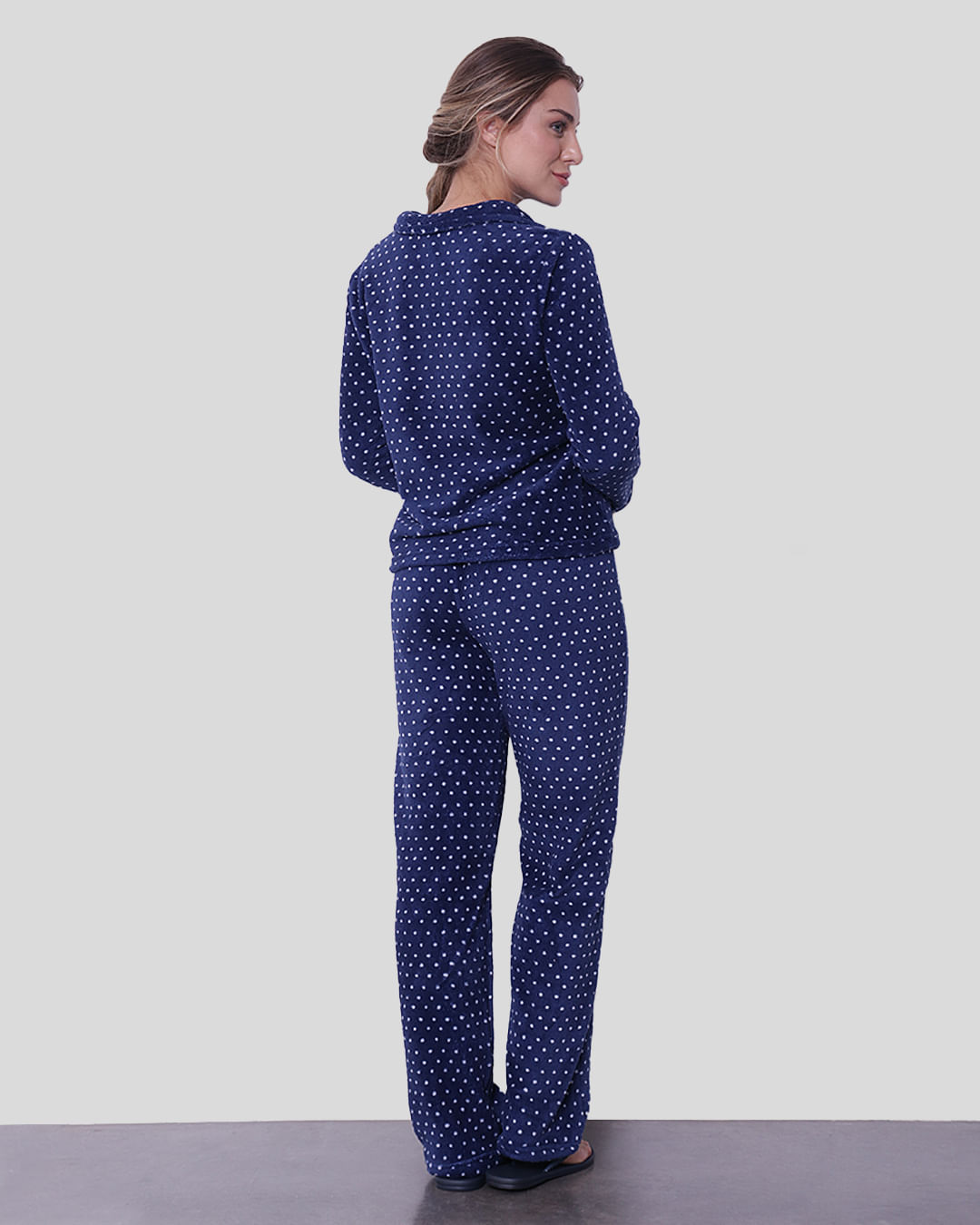 Pijama-Soft-Longo-Abertfrontal-Poa---Marinho