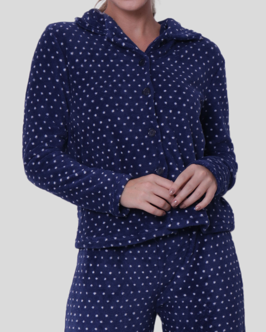 Pijama-Soft-Longo-Abertfrontal-Poa---Marinho