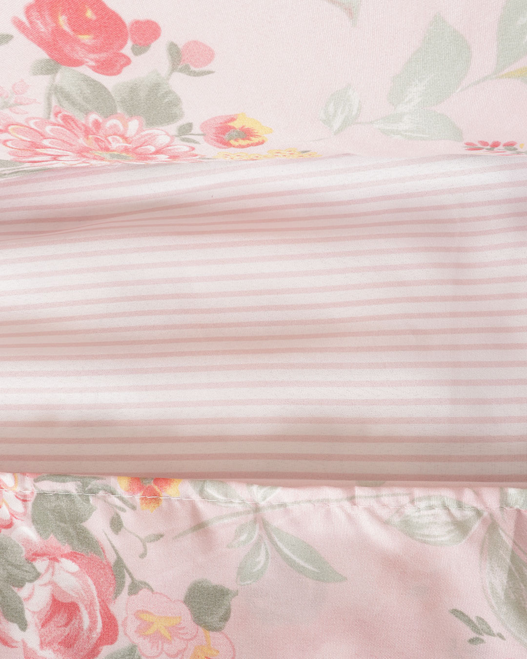 Jogo-De-Cama-Casal-Caprice---4-Pecas---Rosa-Floral