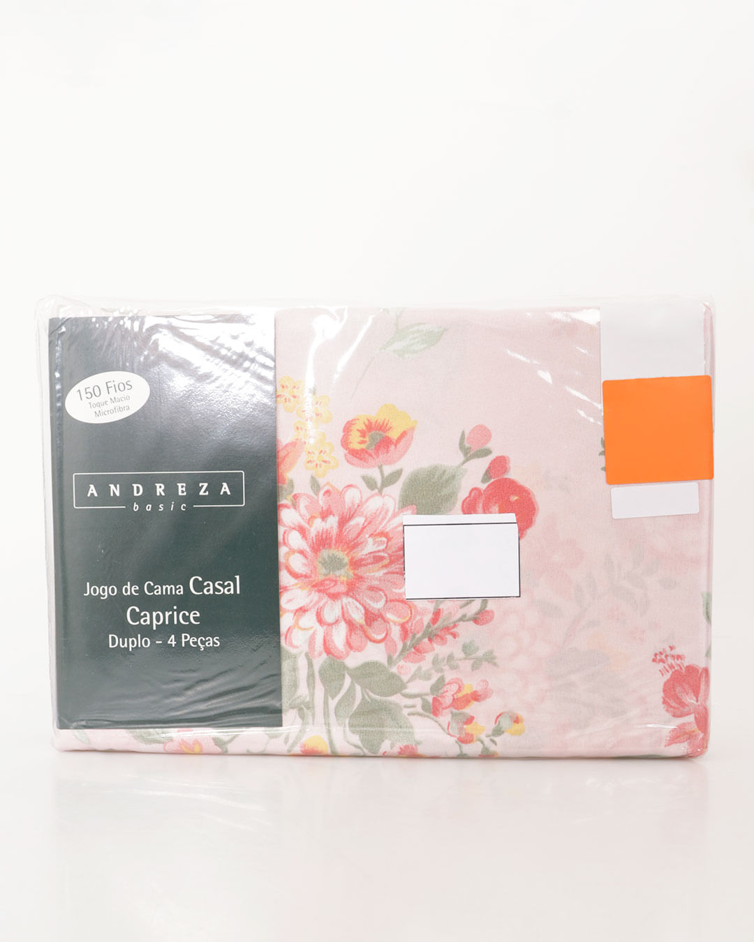 Jogo-De-Cama-Casal-Caprice---4-Pecas---Rosa-Floral