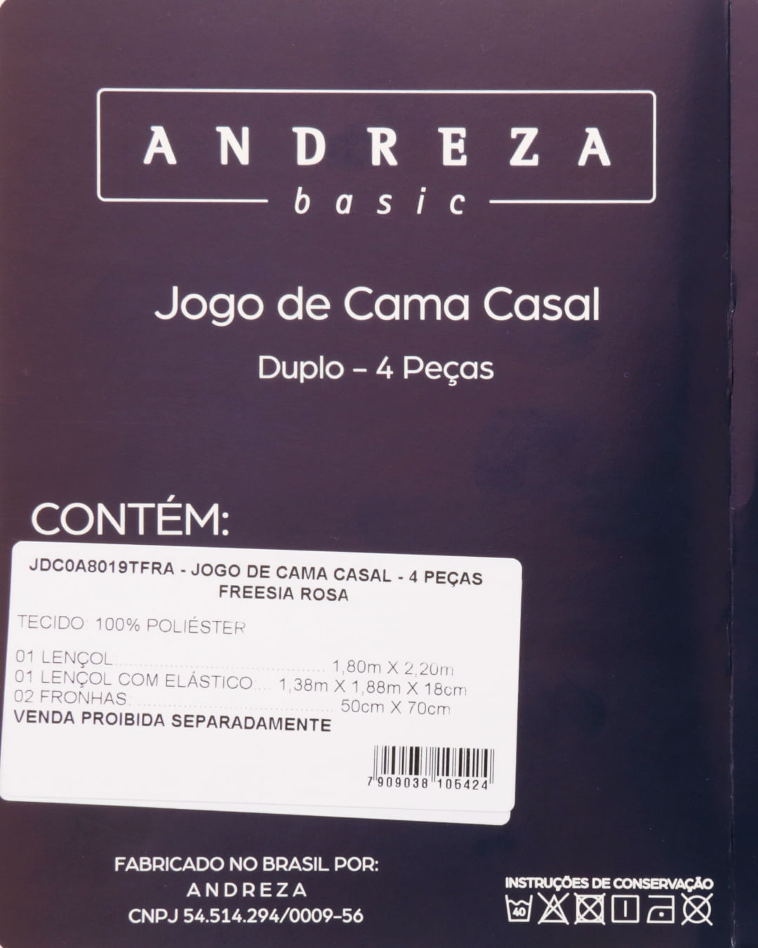 Jogo-De-Cama-Casal-Freesia-Rosa---4-Pc---Branco-Floral