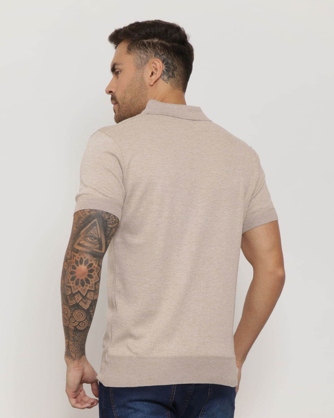 Polo-Tricot-Faro-Half-Ac-2-Kaki-Cl-Pgg---Bege-Claro