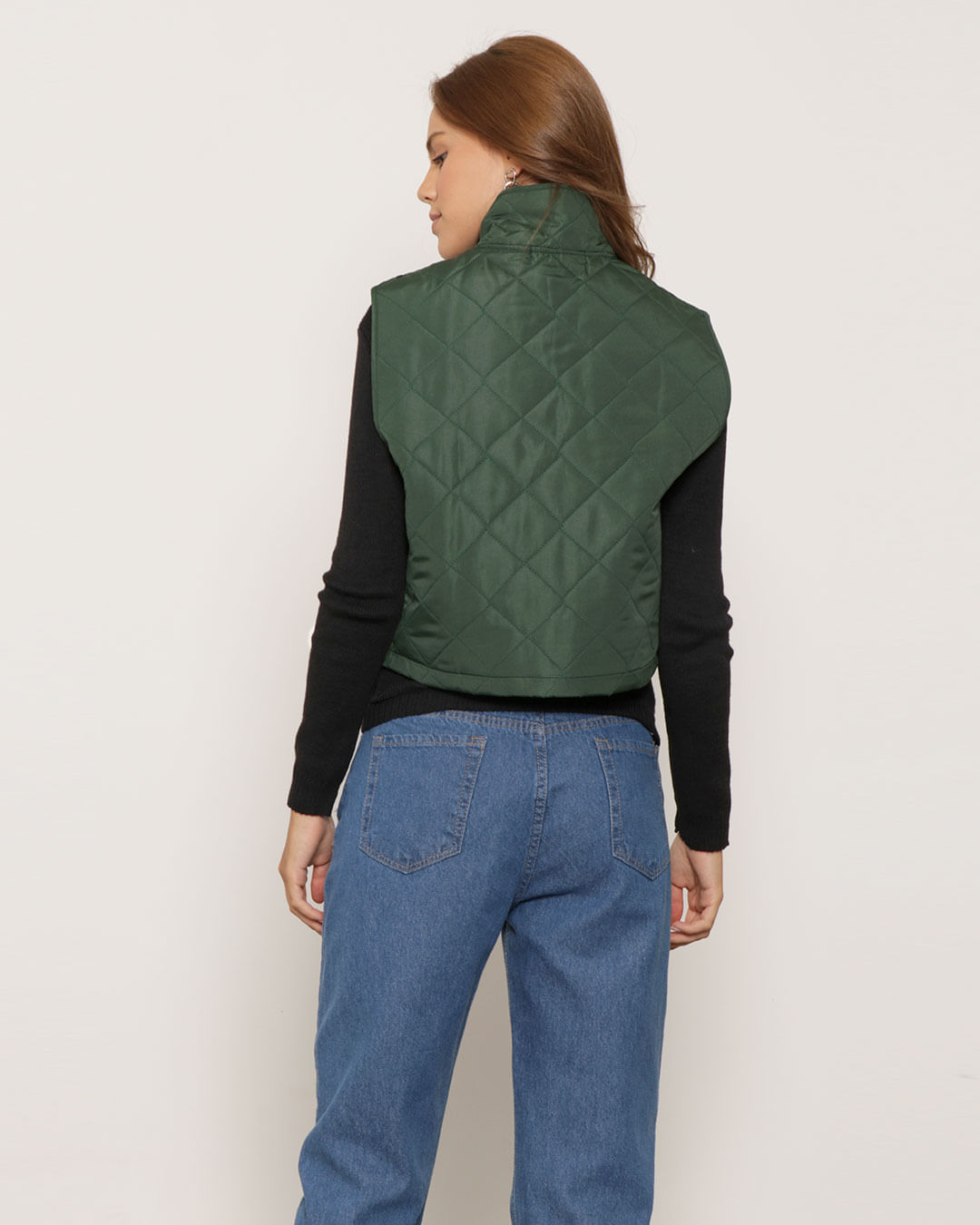 Colete-Cropped-Matelasse-Kais1093---Verde-Escuro