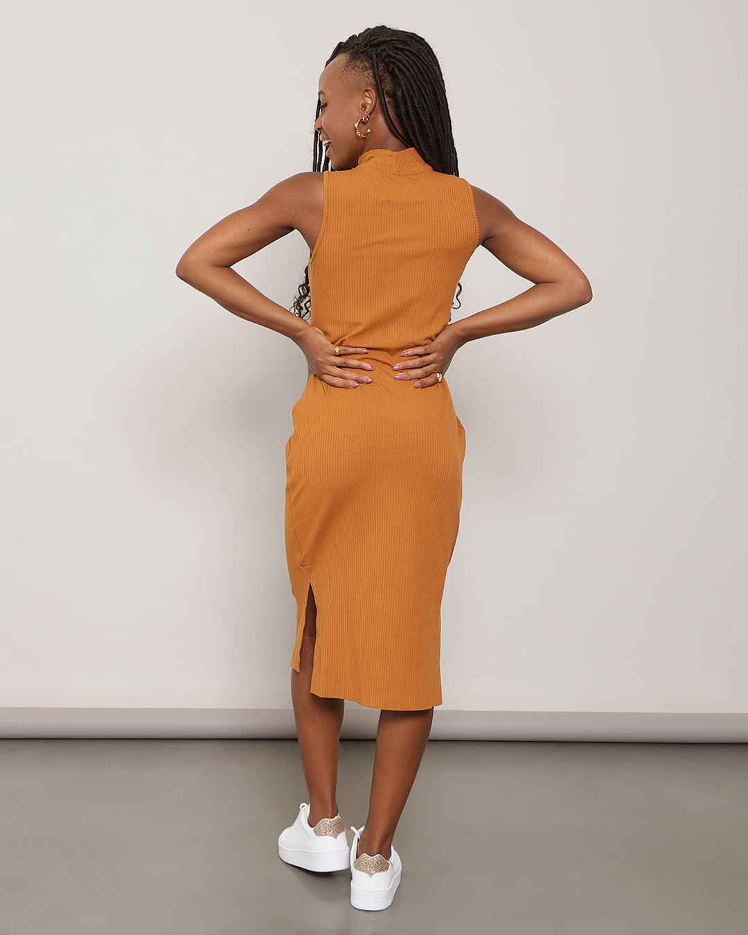 Vestido-Ko3352-Canelado-Midi---Marrom-Claro