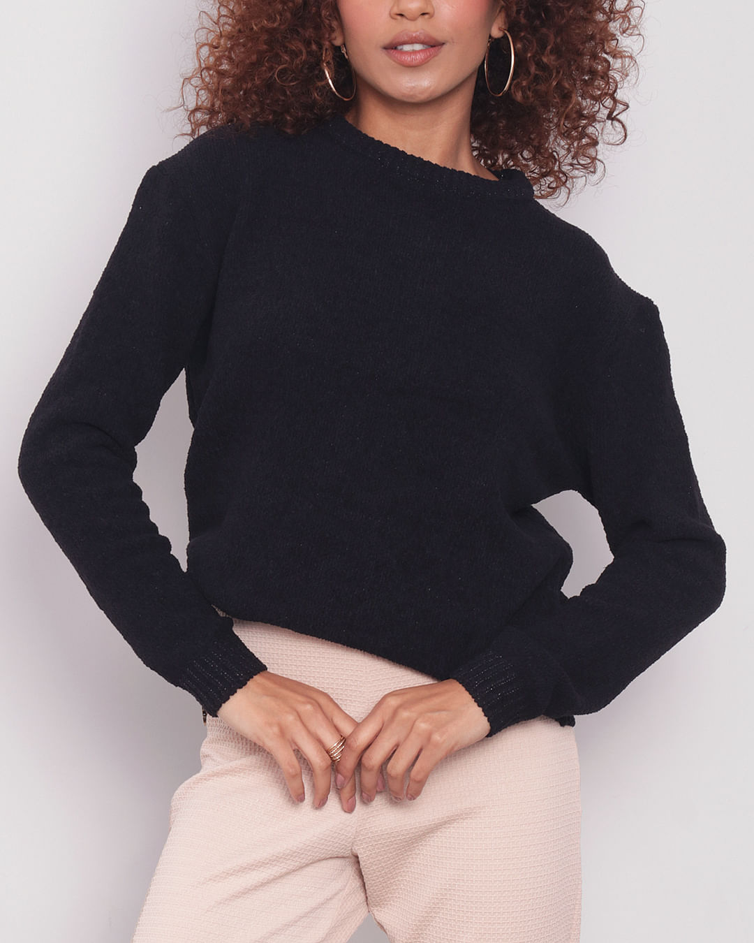 Tricot-Tr-127-Chenille-Opaco-Lurex---Preto
