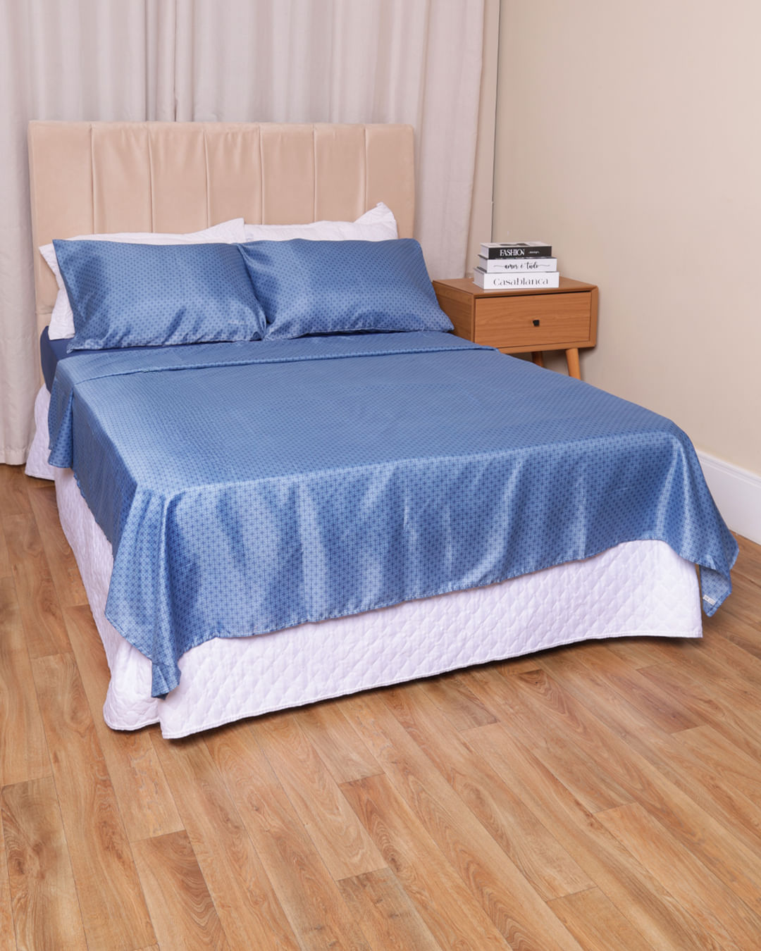 Jg-De-Cama-Cs-Tex-Xadrez-F-Liso---Azul