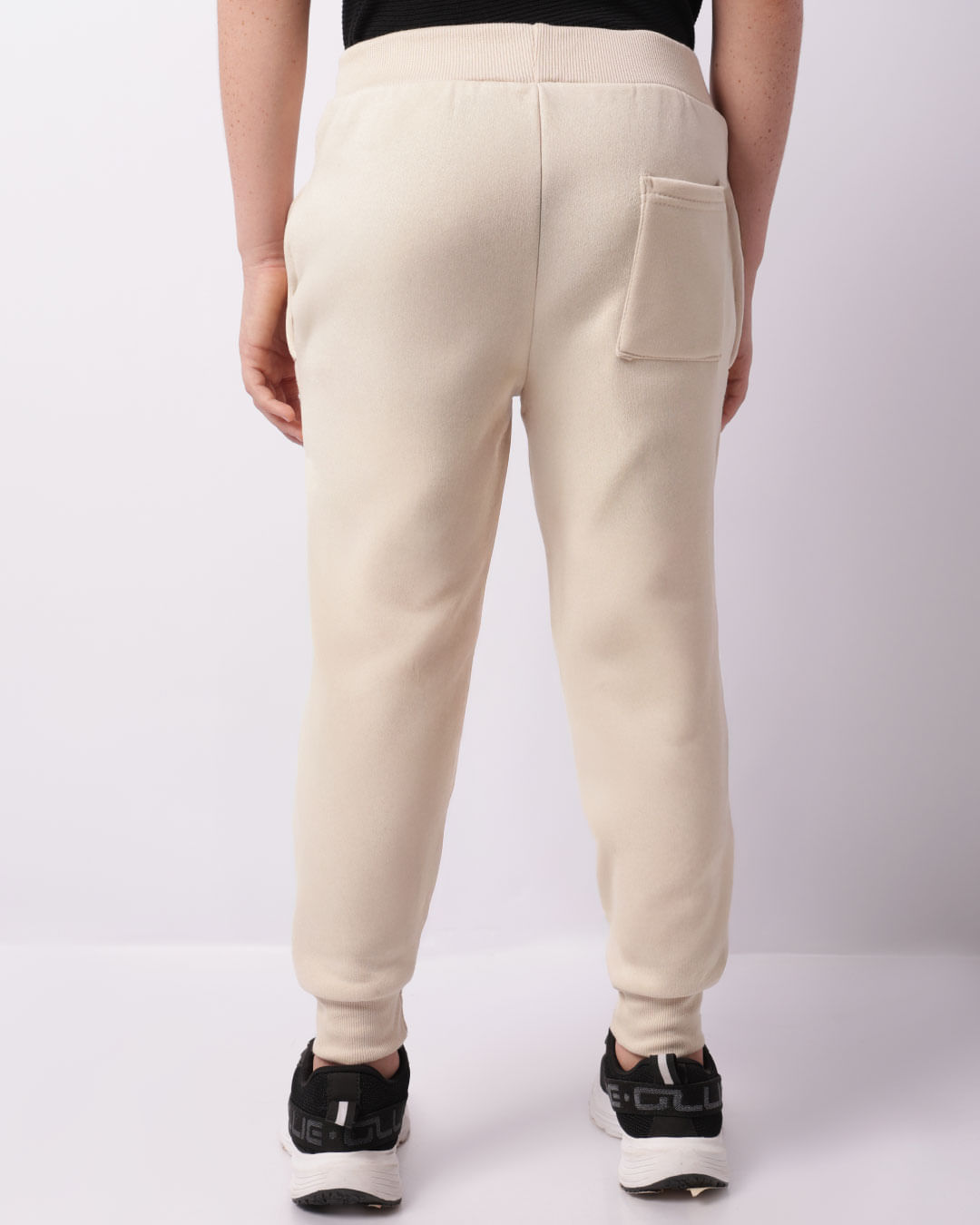 Calça Moletom Juvenil Jogger Bege -1741376331721