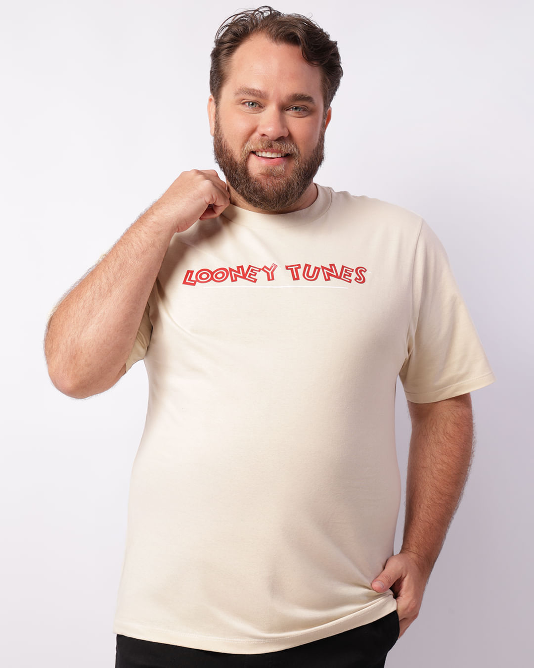 Camiseta-Tpl110008-Looney-Bege-Plus---Bege