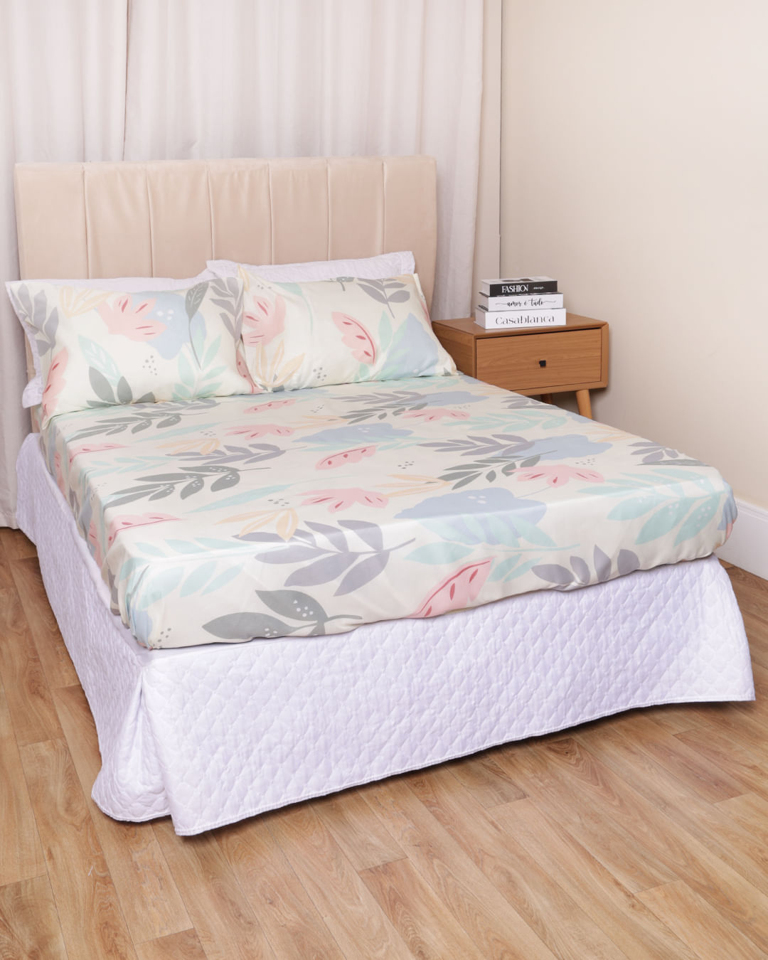 Jg-De-Cama-Queen-3-Pcs-Romantico---Estampado-Floral