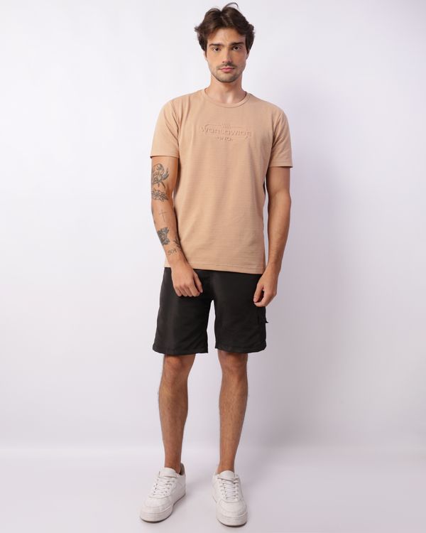 Bermuda Masculina Bolso Cargo Preta P