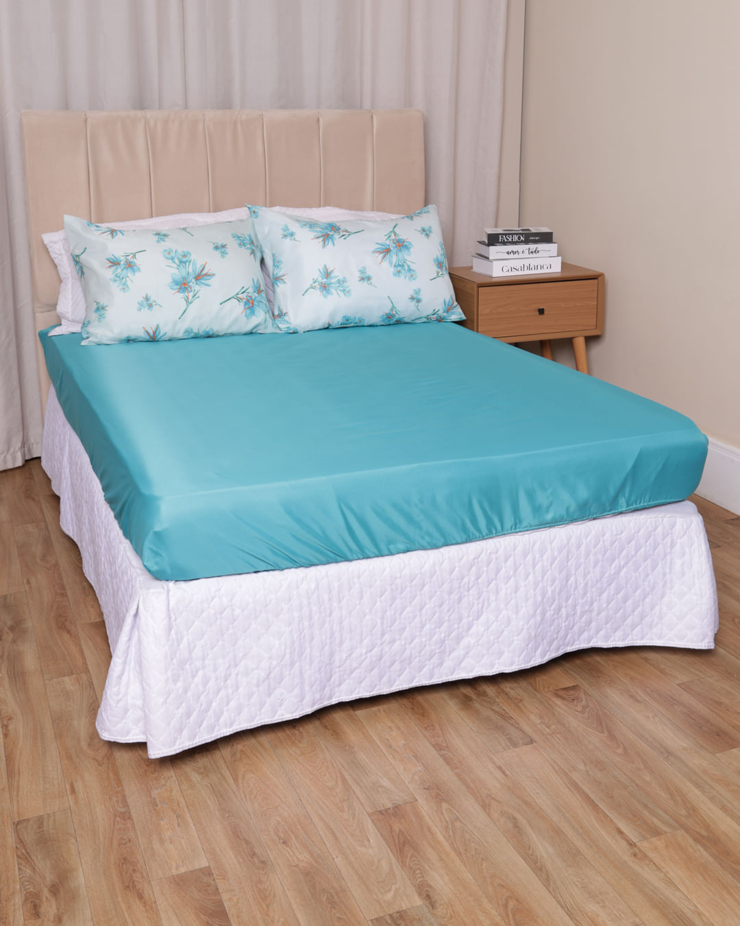 Jg-De-Cama-Cs-3-Pcs-Romantico-Inv24---Verde-Floral